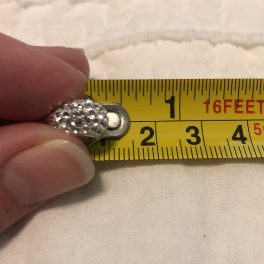 Fiora White Rhinestone Charm Bead - Picture 2 of 4